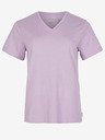 O'Neill Světle fialové dámské basic tričko s véčkovým výstřihem O'Neill ESSENTIALS V-NECK T-SHIRT