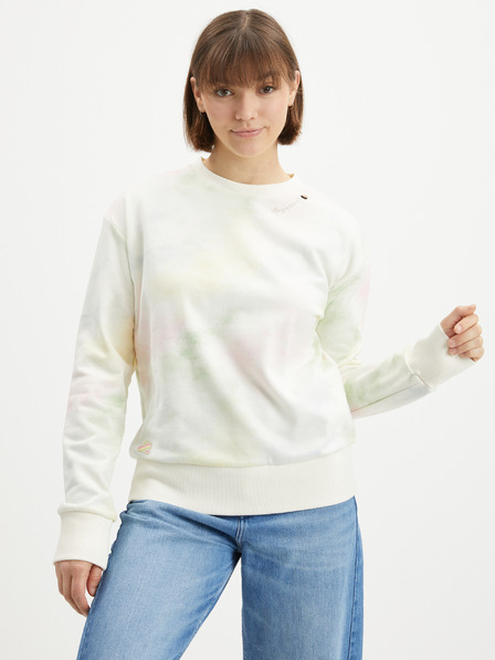 Ragwear Krémová dámská vzorovaná mikina Ragwear Delain Ombre