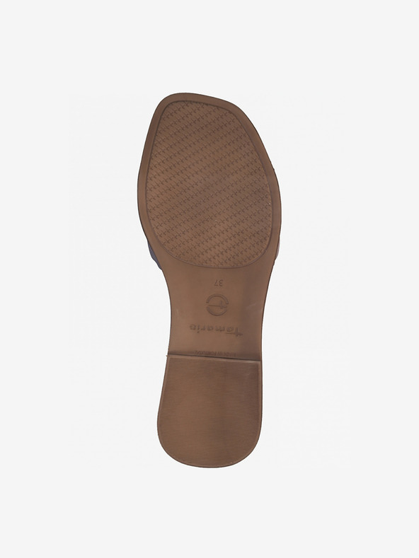 Tamaris Světle fialové kožené pantofle Tamaris