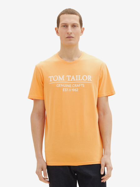 Tom Tailor Oranžové pánské tričko Tom Tailor