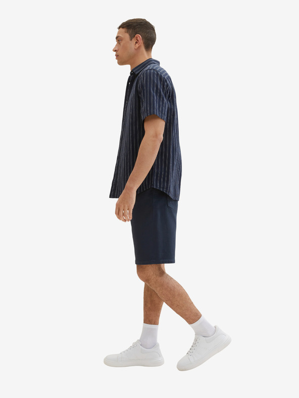 Tom Tailor Tmavě modré pánské džínové kraťasy Tom Tailor