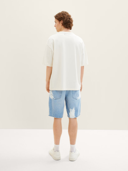 Tom Tailor Denim Světle modré pánské džínové kraťasy Tom Tailor Denim