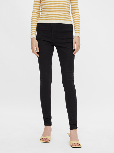 Pieces Černé skinny fit džíny Pieces Highfive