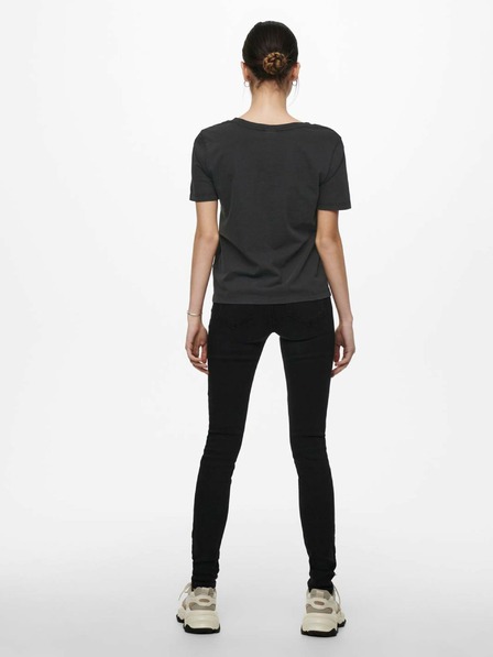 Jacqueline de Yong Černé basic tričko JDY Farock