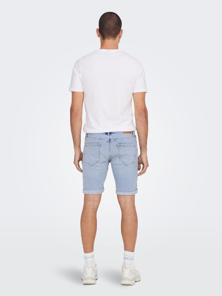 ONLY & SONS Světle modré pánské džínové kraťasy ONLY & SONS Ply