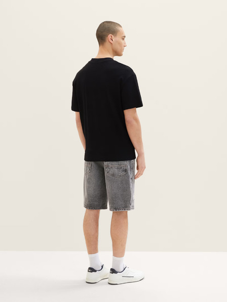 Tom Tailor Denim Šedé pánské džínové kraťasy Tom Tailor Denim