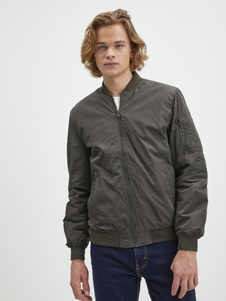 ONLY & SONS Tmavě zelený pánský bomber ONLY & SONS Joshua