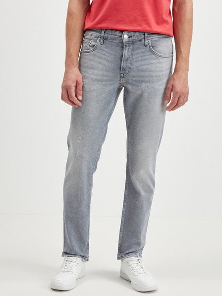 ONLY & SONS Světle šedé pánské skinny fit džíny ONLY & SONS Sweft