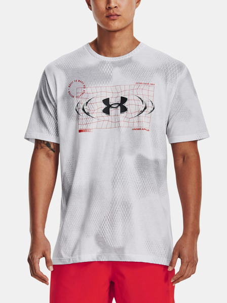 Under Armour Pánské tričko Under Armour UA FBTL AOP METAL LOGO SS