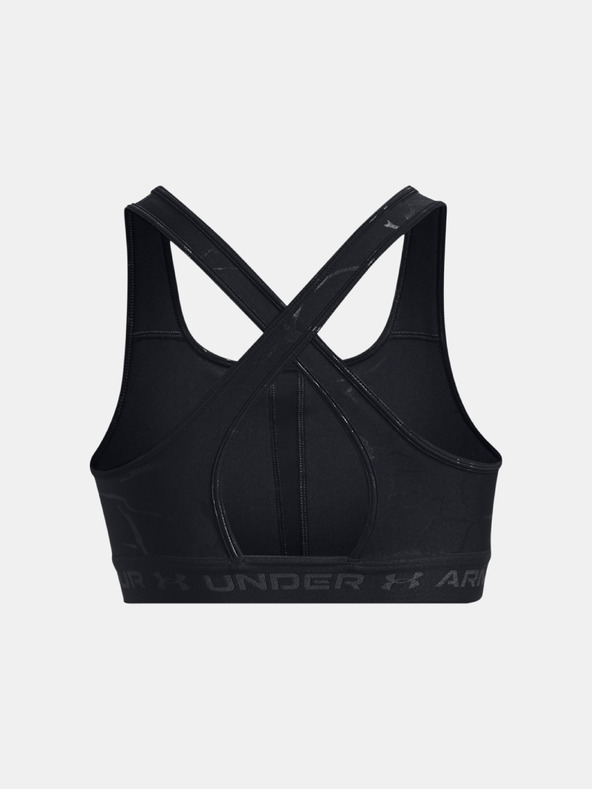 Under Armour Dámská podprsenka Under Armour UA Crossback Mid Emboss