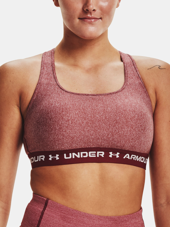 Under Armour Dámská podprsenka Under Armour Crossback Mid Hthr