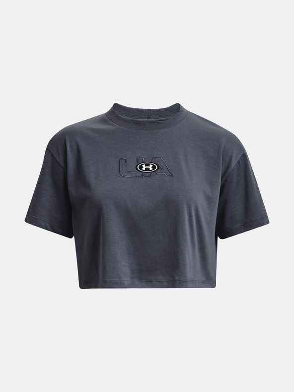 Under Armour Dámské tričko Under Armour UA BRANDED LOGO CROP SS