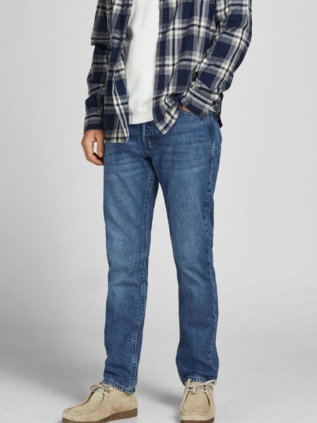 Jack & Jones Modré slim fit džíny Jack & Jones Mike