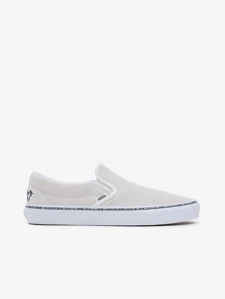 Vans Krémové dámské kožené slip on tenisky VANS UA Classic Slip-On