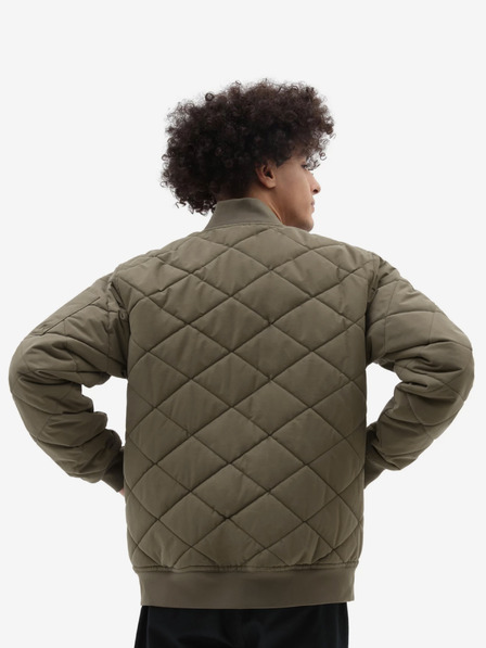 Vans Hnědý pánský prošívaný bomber VANS