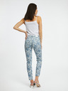 Orsay Modré dámské vzorované slim fit džíny ORSAY