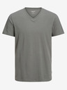 Jack & Jones Šedé pánské basic tričko Jack & Jones Organic