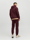 Jack & Jones Vínová pánská mikina s kapucí Jack & Jones Josh