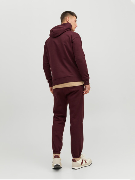 Jack & Jones Vínová pánská mikina s kapucí Jack & Jones Josh