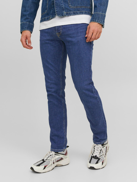 Jack & Jones Modré pánské slim fit džíny Jack & Jones Tim