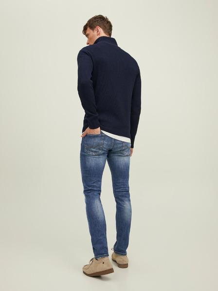 Jack & Jones Modré pánské slim fit džíny Jack & Jones Glenn