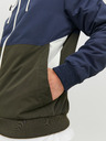 Jack & Jones Khaki-modrá pánská lehká bunda Jack & Jones Rush