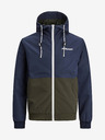 Jack & Jones Khaki-modrá pánská lehká bunda Jack & Jones Rush