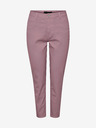 Pieces Růžové dámské zkrácené mom fit džíny Pieces Kesia