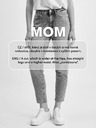 Pieces Růžové dámské zkrácené mom fit džíny Pieces Kesia