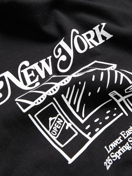 Jack & Jones Černé pánské tričko Jack & Jones Red Hook