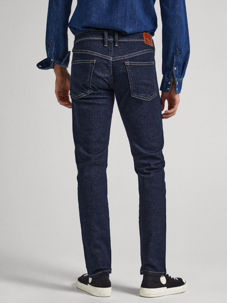 Pepe Jeans Tmavě modré pánské slim fit džíny Pepe Jeans Hatch