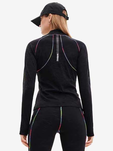 Desigual Černá dámská sportovní mikina na zip Desigual Blaki