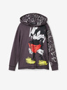 Desigual Šedá klučičí mikina s kapucí Desigual Austin Mickey