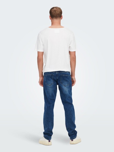 ONLY & SONS Modré slim fit džíny ONLY & SONS Weft