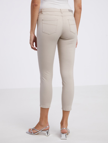 CAMAIEU Béžové dámské skinny fit džíny CAMAIEU