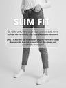 CAMAIEU Světle modré dámské tříčtvrteční slim fit džíny CAMAIEU