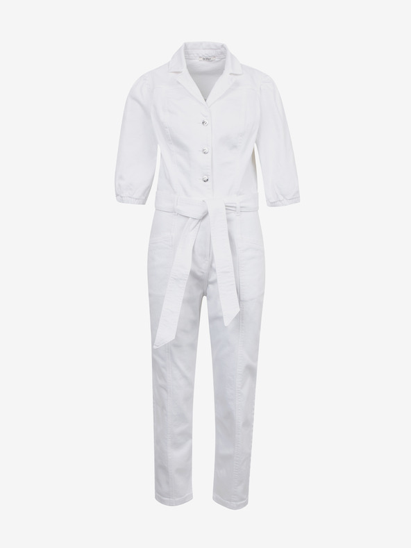 Orsay Bílý dámský džínový overal ORSAY