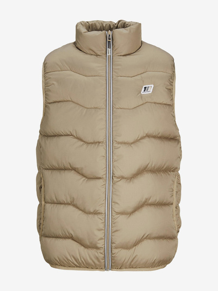 Jack & Jones Béžová pánská prošívaná vesta Jack & Jones Sky