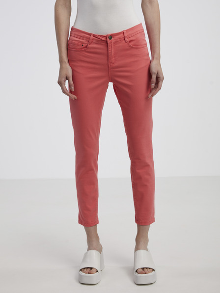 CAMAIEU Korálové dámské skinny fit džíny CAMAIEU