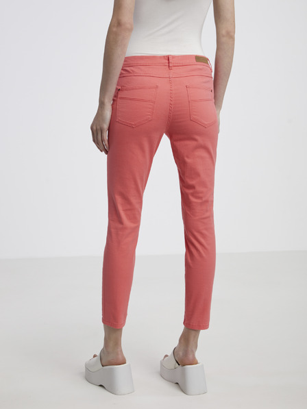 CAMAIEU Korálové dámské skinny fit džíny CAMAIEU