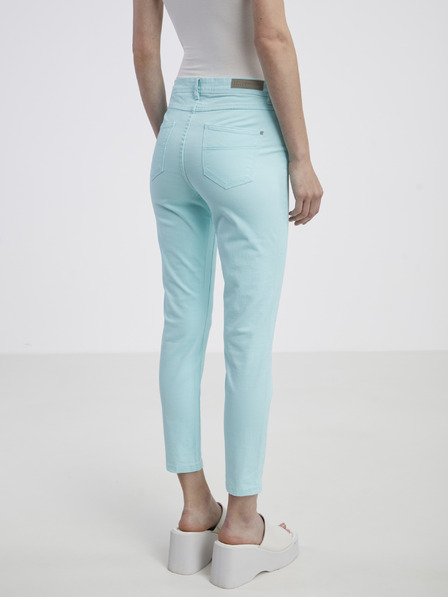 CAMAIEU Tyrkysové dámské skinny fit džíny CAMAIEU