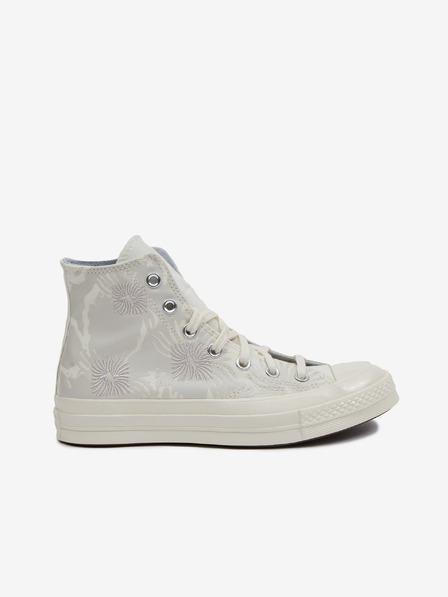 Converse Světle šedé dámské kotníkové květované tenisky Converse Chuck 70 Floral