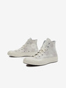 Converse Světle šedé dámské kotníkové květované tenisky Converse Chuck 70 Floral