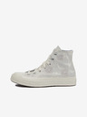 Converse Světle šedé dámské kotníkové květované tenisky Converse Chuck 70 Floral