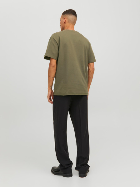 Jack & Jones Khaki pánské tričko Jack & Jones Sanchez