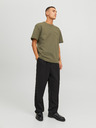 Jack & Jones Khaki pánské tričko Jack & Jones Sanchez