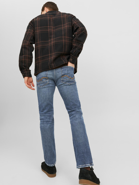 Jack & Jones Modré pánské straight fit džíny Jack & Jones Tim