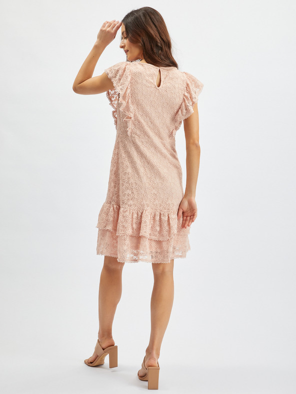 Orsay Starorůžové dámské krajkové šaty ORSAY