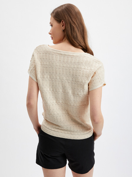 Orsay Béžové dámské béžové svetrové tričko ORSAY