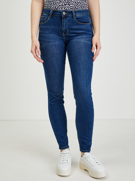 Orsay Tmavě modré dámské slim fit džíny ORSAY